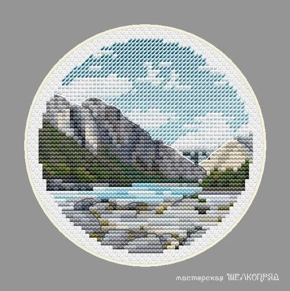 Stone river - PDF Cross Stitch Pattern