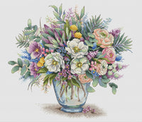 Exotic Bouquet - PDF Cross Stitch Pattern