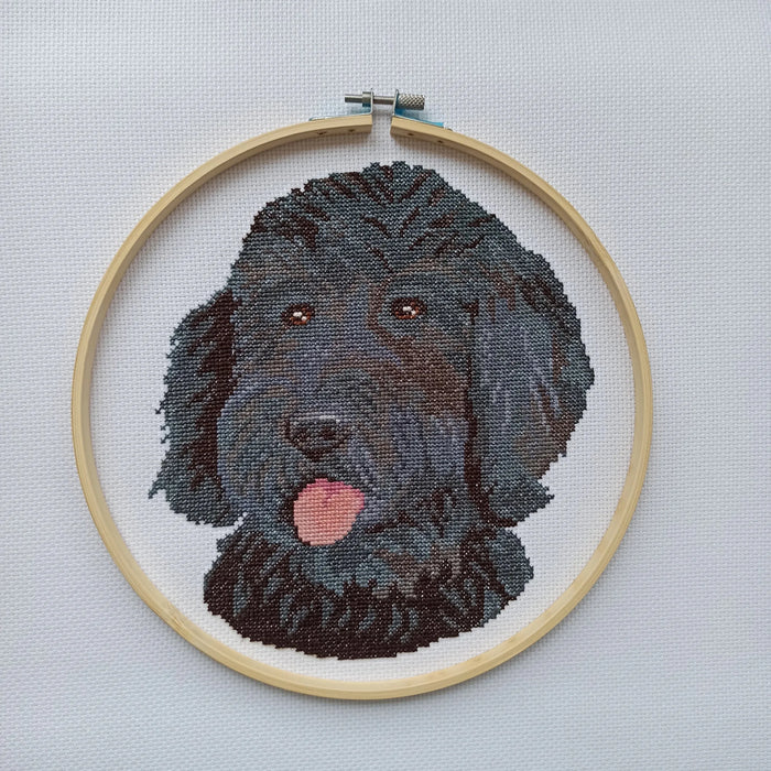 Black doodle - PDF Cross Stitch Pattern