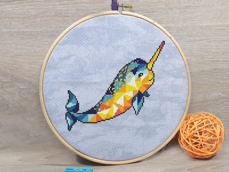 Narwhal - PDF Cross Stitch Pattern