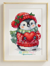 Love Penguin - PDF Cross Stitch Pattern