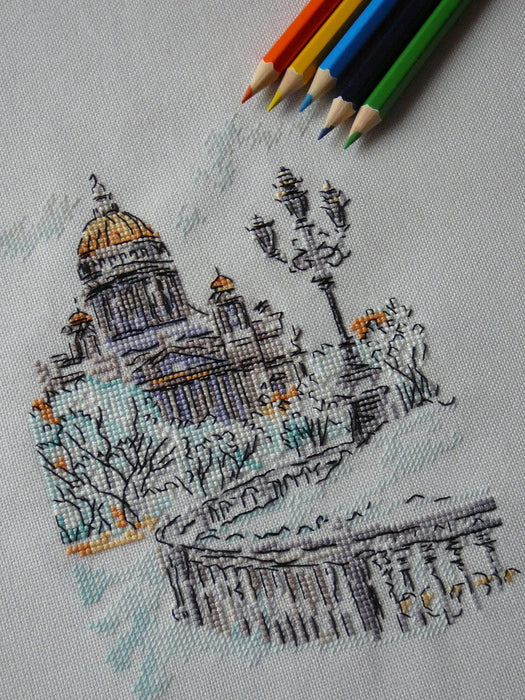 Isaac's Cathedral - PDF Cross Stitch Pattern