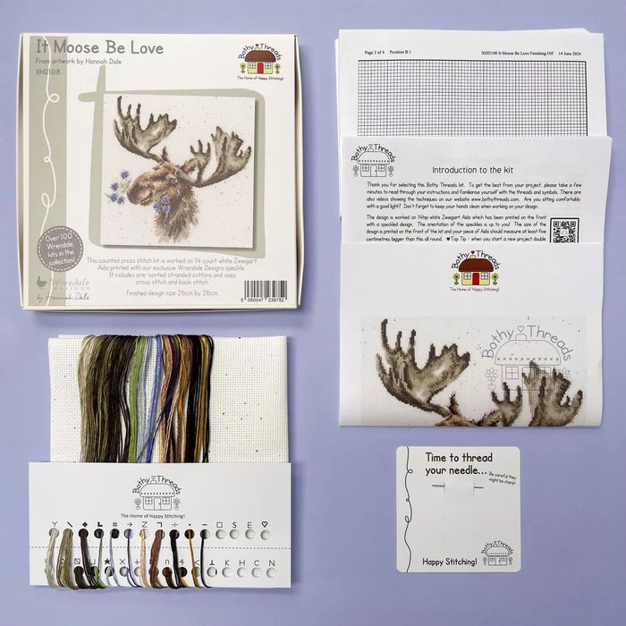 It Moose Be Love XHD108 Counted Cross Stitch Kit