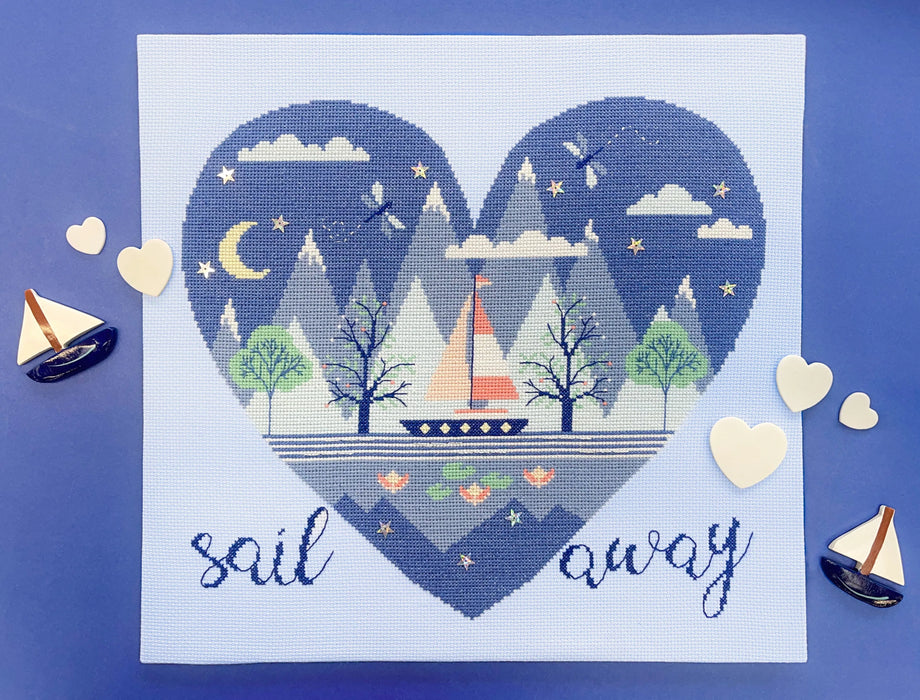 Sail Away XHY8 Counted Cross Stitch Kit