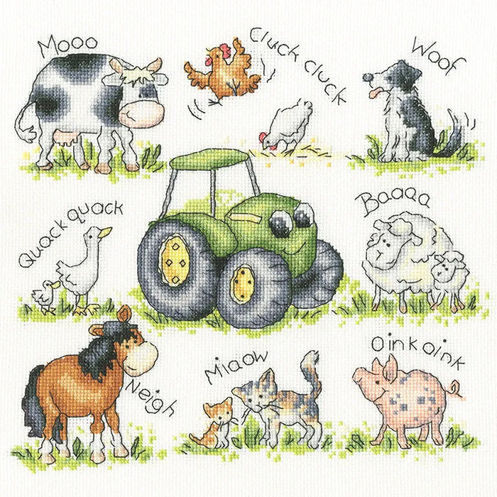 Farmyard Friends XKG11 Counted Cross Stitch Kit