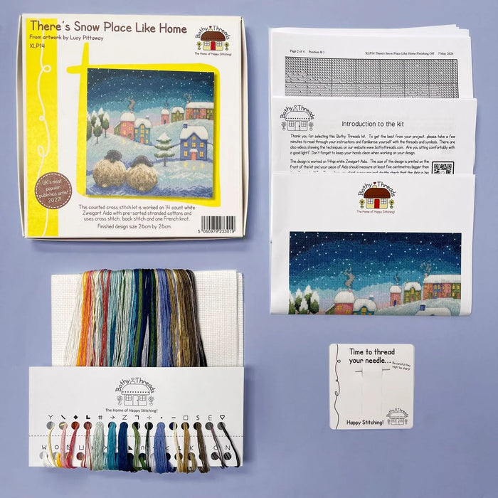 There's Snow Place Like Home XLP14 Counted Cross Stitch Kit