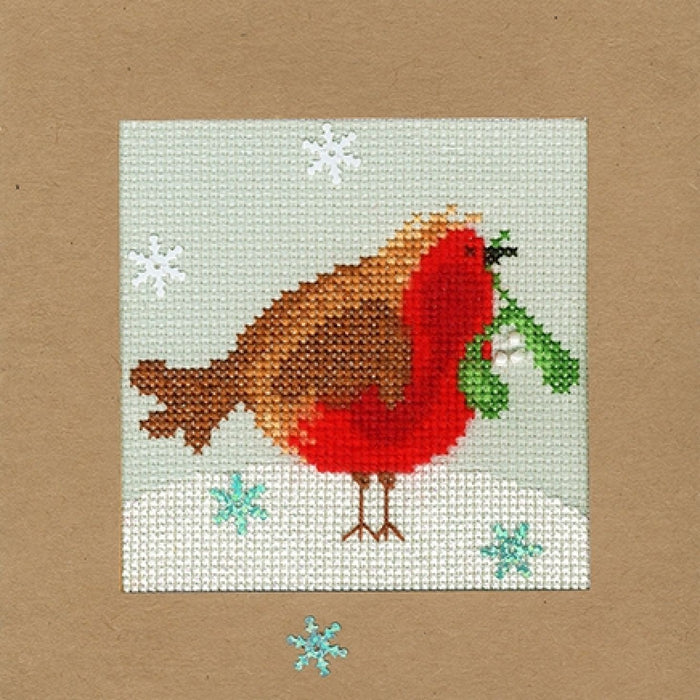 Snowy Robin XMAS14 Counted Cross Stitch Kit