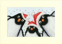 Penguin Selfie XMAS89 Counted Cross Stitch Kit