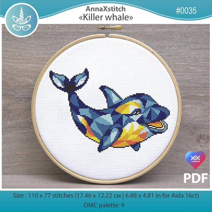 Killer whale - PDF Cross Stitch Pattern