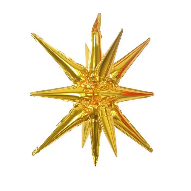 Golden Explosion Star Foil Balloon F07M1-75 Gold