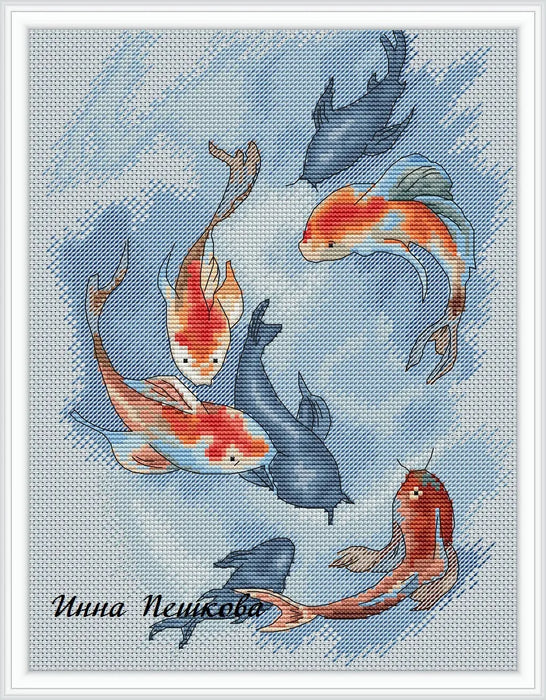 Carps - PDF Cross Stitch Pattern