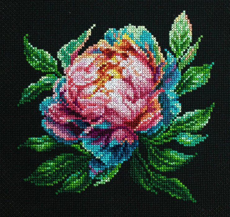 Abalone Pearl Peony BC203l Counted Cross-Stitch Kit - Wizardi