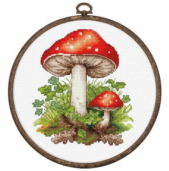 Amanita Muscaria BC232L Counted Cross-Stitch Kit - Wizardi