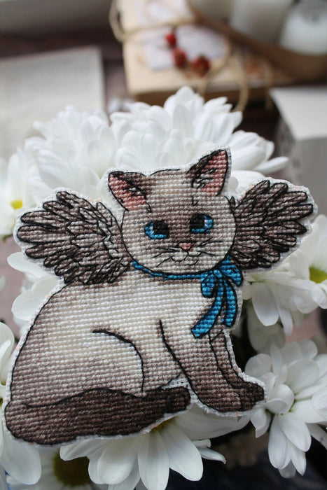 Angel Cat - PDF Cross Stitch Pattern - Wizardi