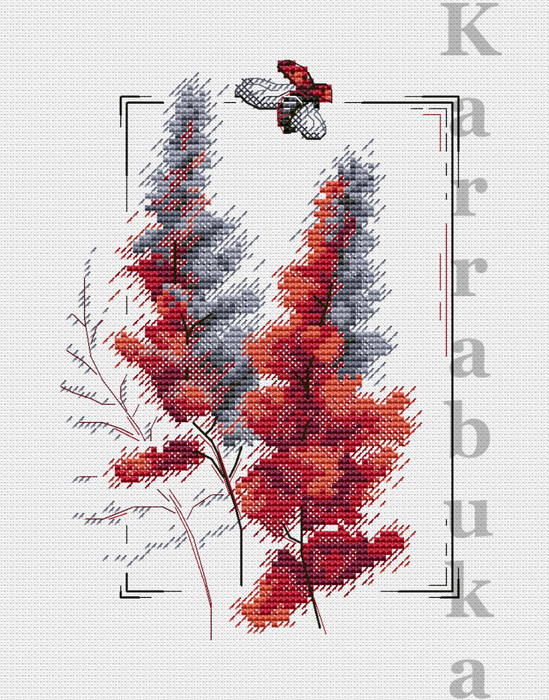 Astilba - PDF Cross Stitch Pattern - Wizardi