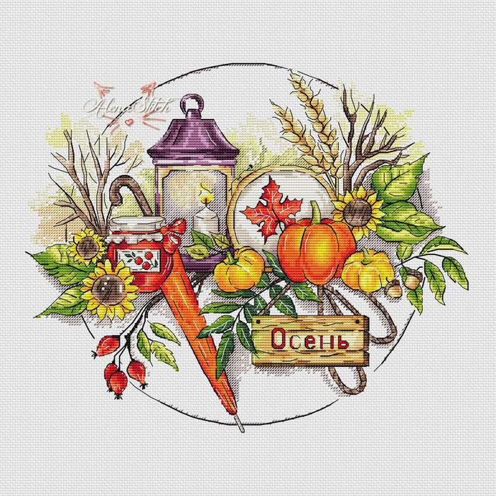 Autumn - PDF Cross Stitch Pattern - Wizardi