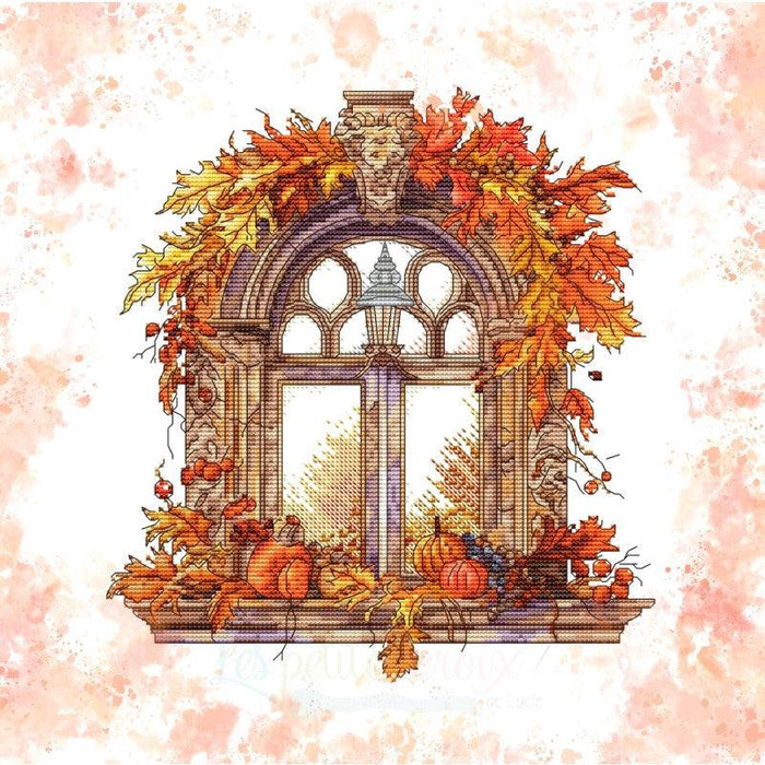 Autumn Window - PDF Cross Stitch Pattern - Wizardi