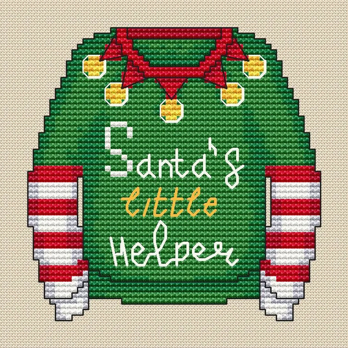 Sweater. Santa's Helper - PDF Cross Stitch Pattern