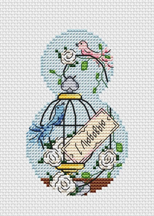 White Roses - PDF Cross Stitch Pattern