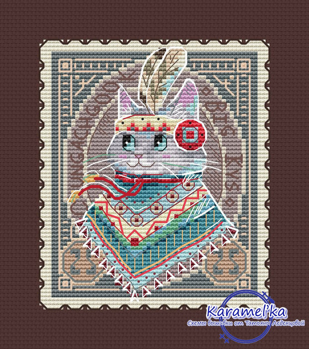 Chingachgook - PDF Cross Stitch Pattern