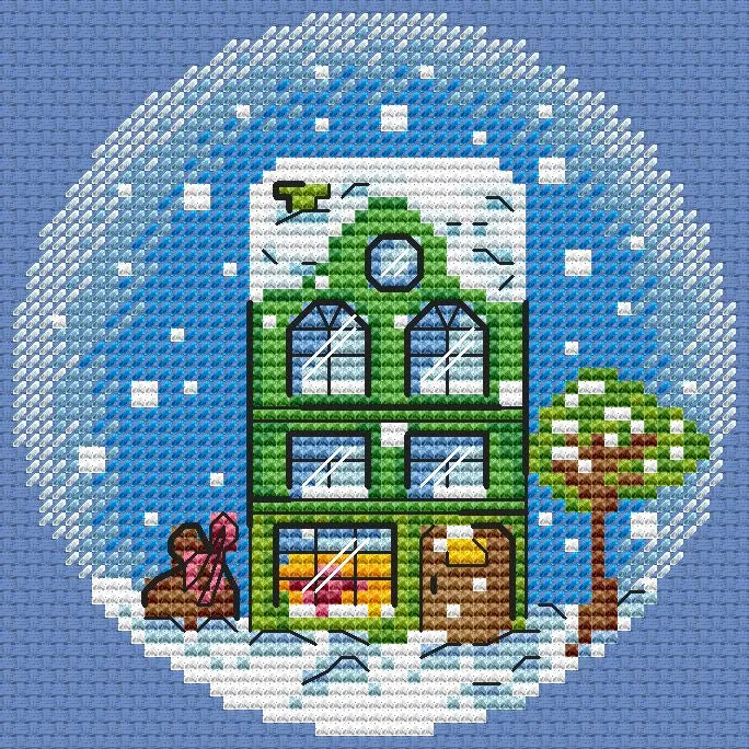 Green House - PDF Cross Stitch Pattern