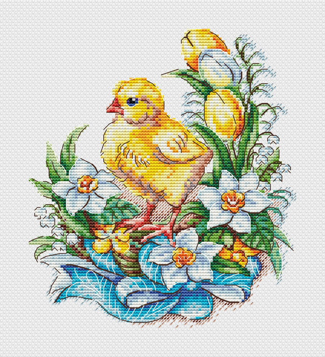 Easter Sampler. Chicken - PDF Cross Stitch Pattern