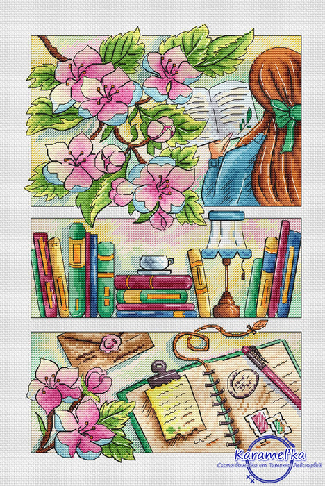 Favorite hobby. Reading - PDF Cross Stitch Pattern