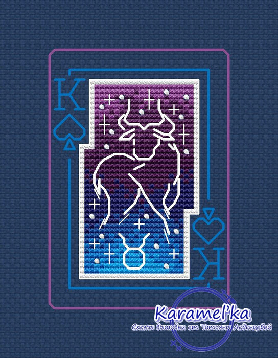 Zodiac sign. Taurus - PDF Cross Stitch Pattern