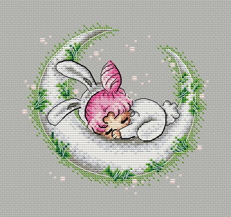 Baby rabbits. Chibiusa - PDF Cross Stitch Pattern