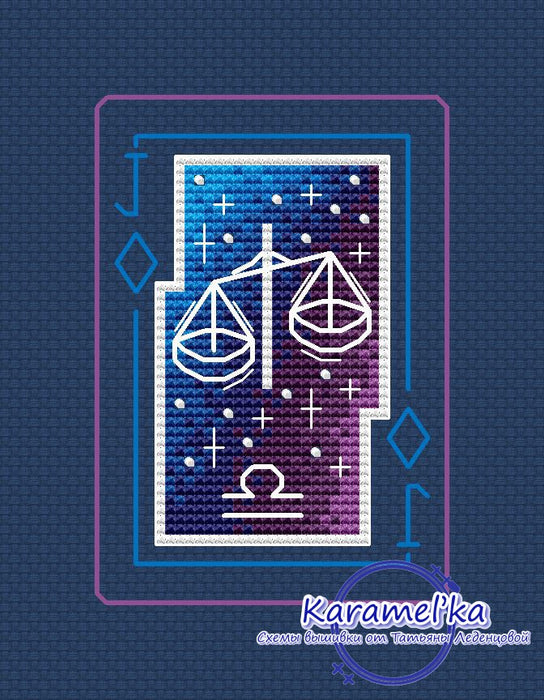 Zodiac sign. Libra - PDF Cross Stitch Pattern