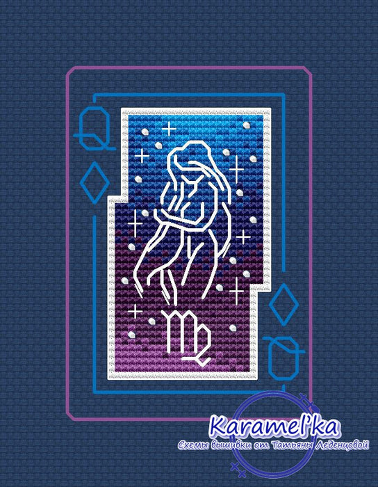 Zodiac sign. Virgo - PDF Cross Stitch Pattern