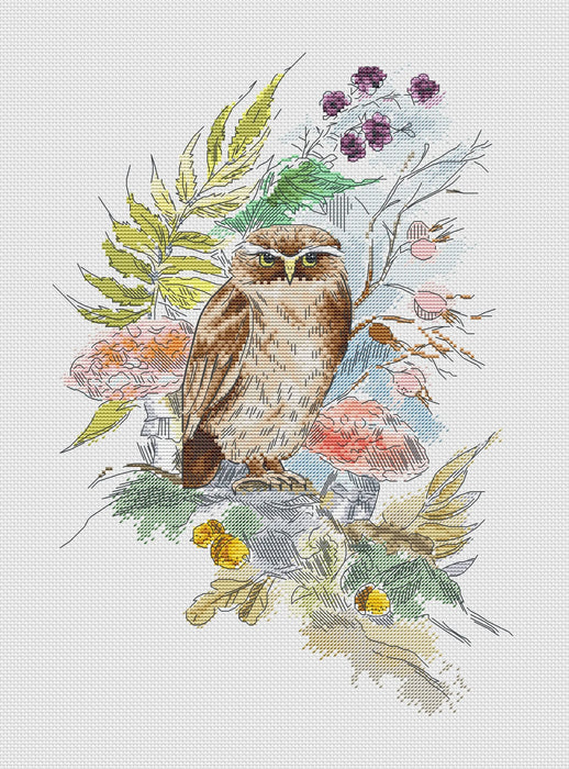 Owl - PDF Cross Stitch Pattern