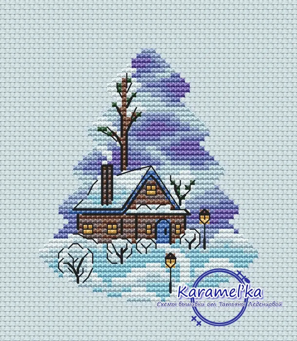 Path to the house - PDF Cross Stitch Pattern