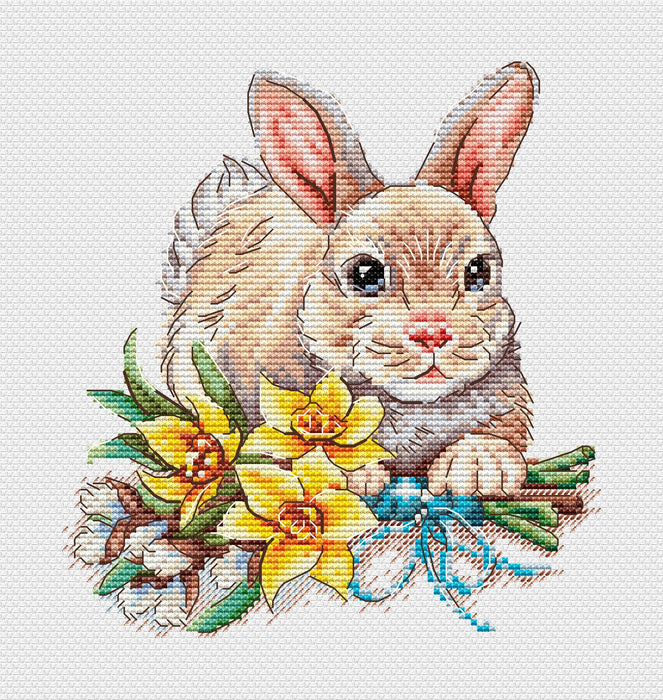 Easter Sampler. Rabbit - PDF Cross Stitch Pattern