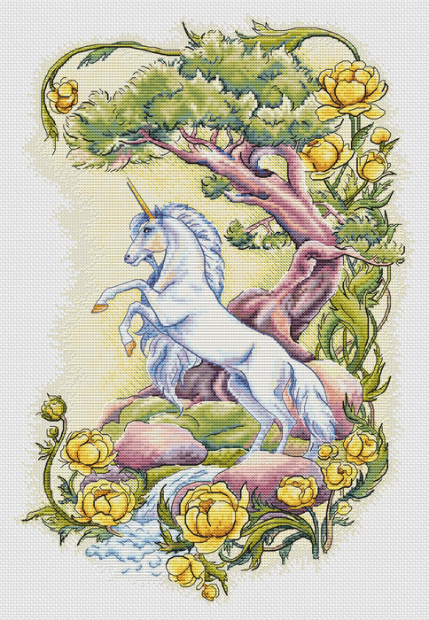 Diptych. Unicorn - PDF Cross Stitch Pattern