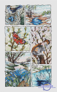 Spring Moments - PDF Cross Stitch Pattern