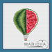 Balloon. Watermelon - PDF Cross Stitch Pattern - Wizardi