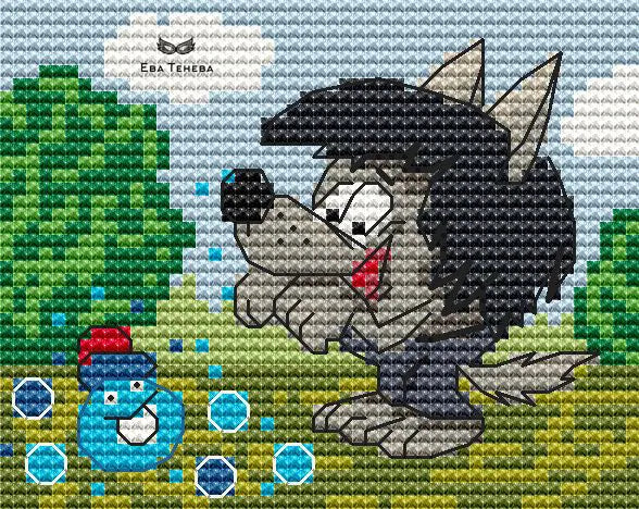 Kapitoshka - PDF Cross Stitch Pattern