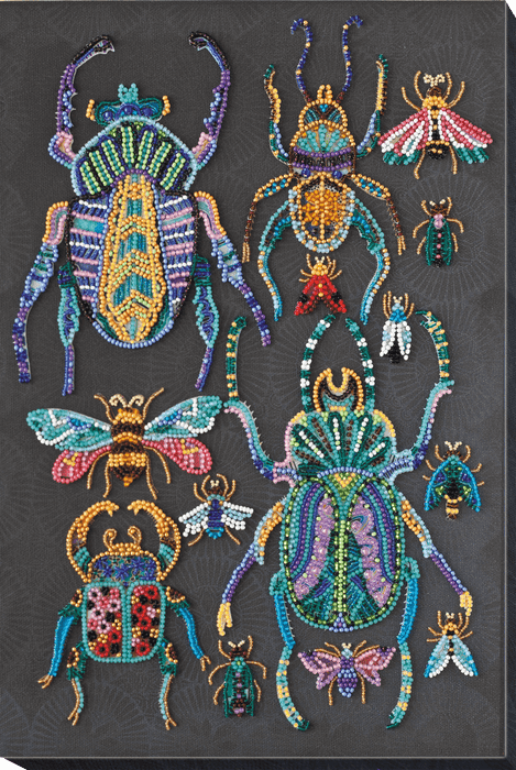 Bead Embroidery Kit - Beetles AB-730 - Wizardi