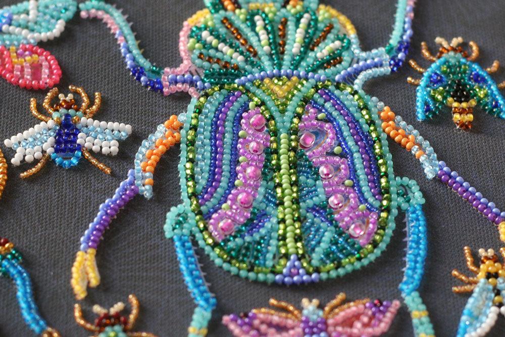 Bead Embroidery Kit - Beetles AB-730 - Wizardi