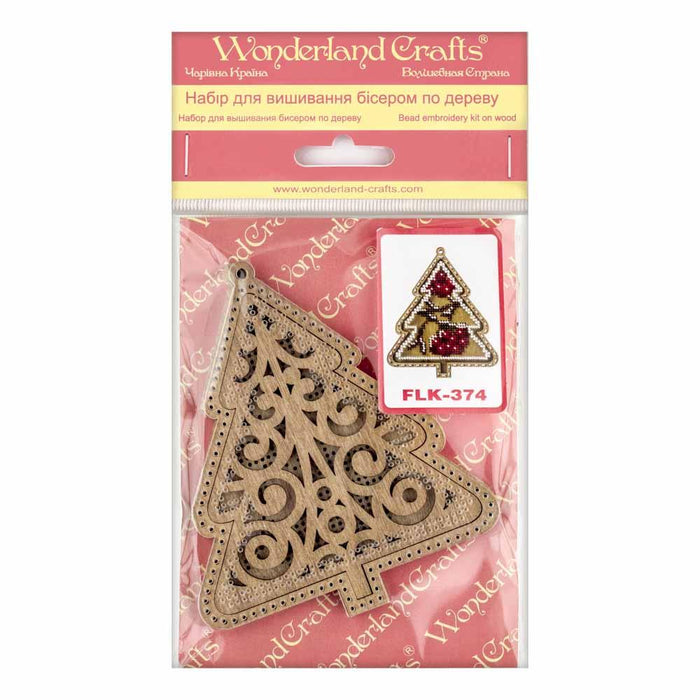 Bead embroidery kit on wood FLK-374 - Wizardi