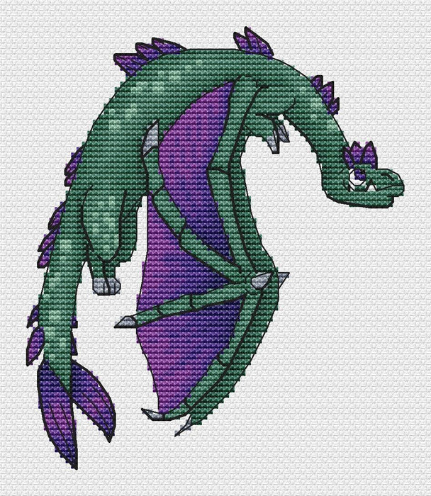 Bigtooth - PDF Cross Stitch Pattern - Wizardi