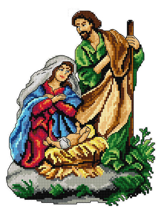 Birth of Christ 155CS Counted Cross-Stitch Kit - Wizardi