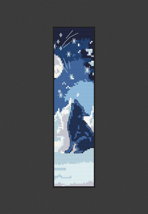 Bookmark. Wolf - PDF Cross Stitch Pattern