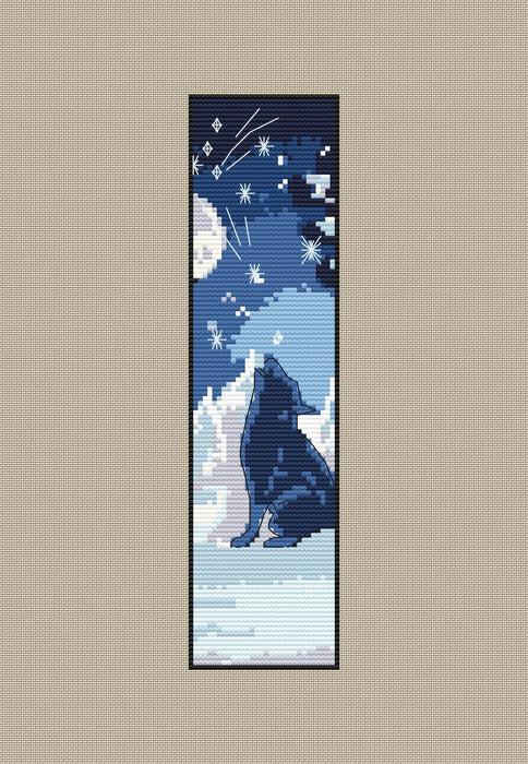 Bookmark. Wolf - PDF Cross Stitch Pattern