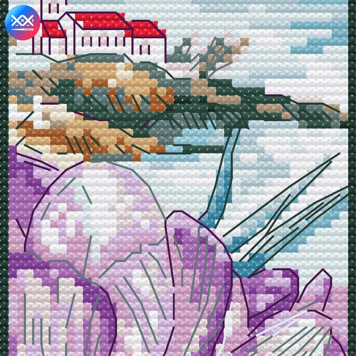 Bookmark. Tranquil Scenery - PDF Cross Stitch Pattern