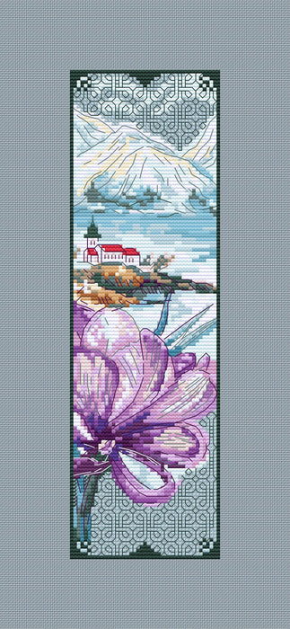 Bookmark. Tranquil Scenery - PDF Cross Stitch Pattern