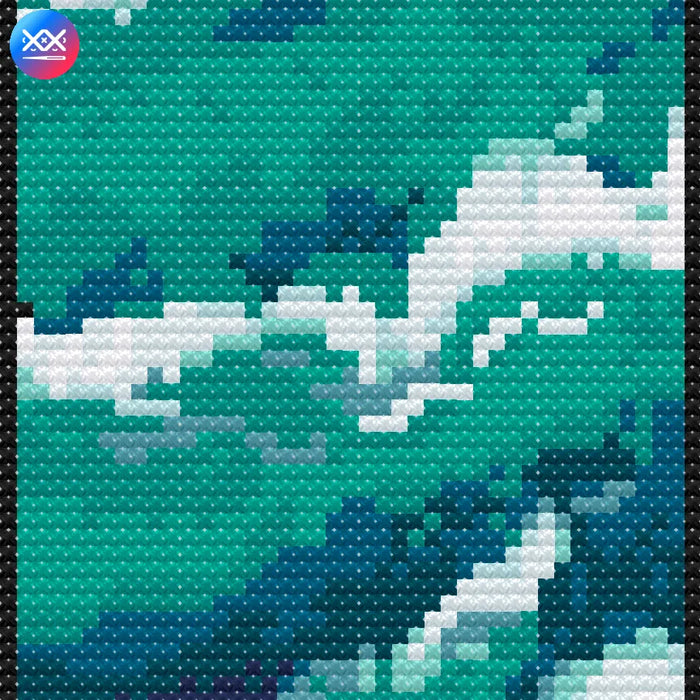 Bookmark. Ocean - PDF Cross Stitch Pattern