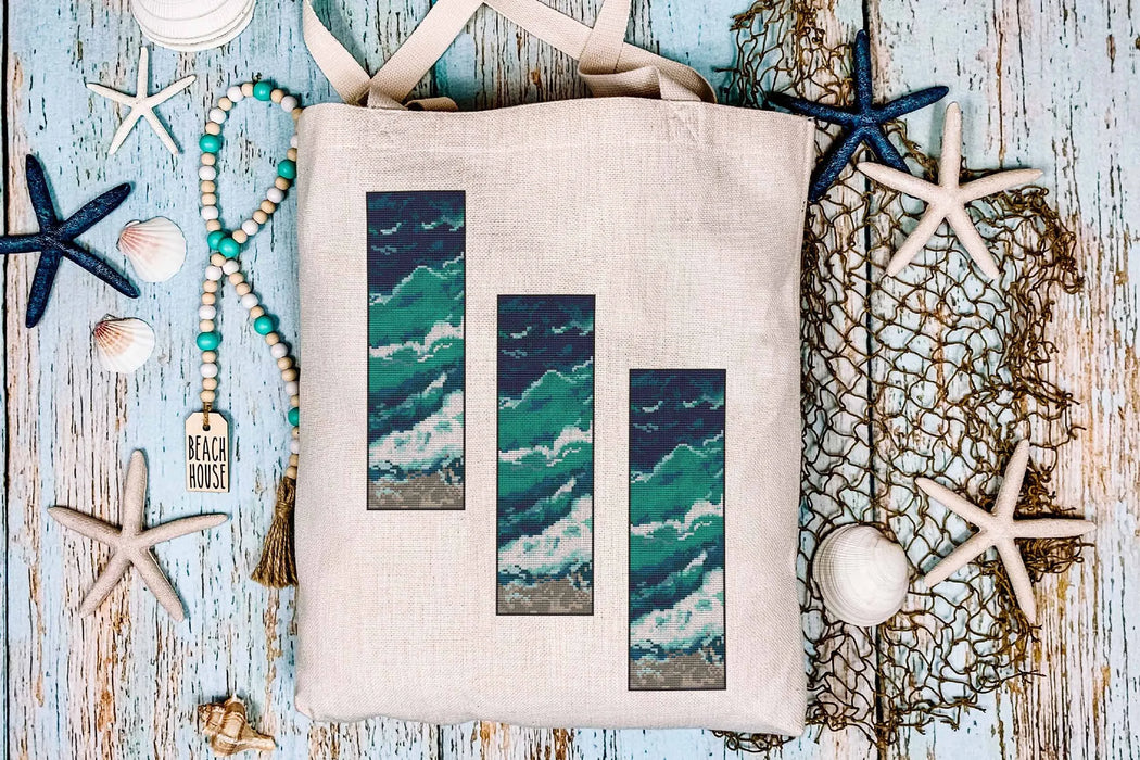 Bookmark. Ocean - PDF Cross Stitch Pattern