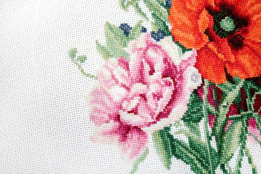 Bouquet of flowers B2350L Counted Cross-Stitch Kit - Wizardi